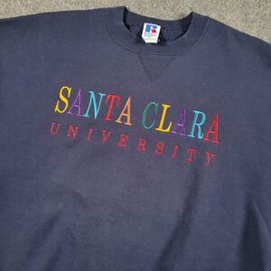 Vintage Santa Clara University Crewneck Sweatshirt Mens XL Russell Athletic 90s